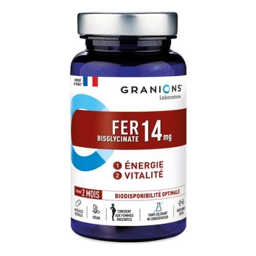 granions-fer-14mg-vitamins-b-60-capsules-1.jpg GRANIONS FER BISGLYCINATE 14 MG B60 GÉLULES – Image 1