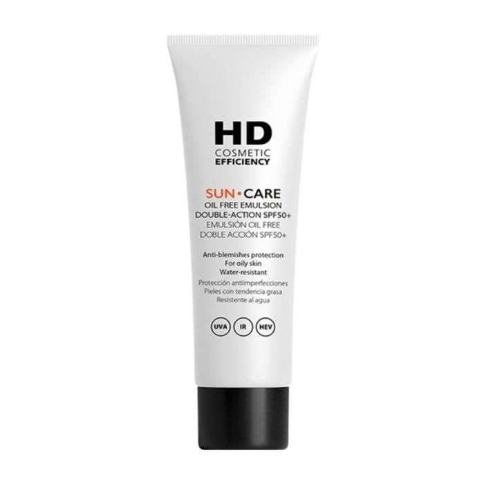 hd-cosmetics-effeciency-hd-cosmetics-sun-care-emulsion-double-action-sans-huile-spf-50-cremes.jpg HD COSMETICS SUN CARE OIL FREE EMULSION SPF 50+ – Image 1