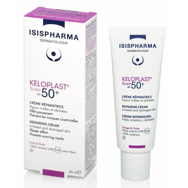 isis-pharma-keloplast-scars-spf-50-creme-reparatrice-peaux-irritees-et-abimees-40-ml.jpg ISISPHARMA KELOPLAST SCARS CRÈME RÉPARATRICE SPF50 – Image 1