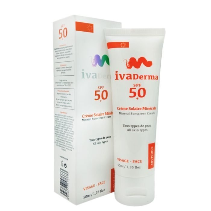 ivaderma-spf-50-creme-solaire-minerale-creme-invisible.jpg IVADERMA SPF 50+ Creme solaire minerale – Image 1