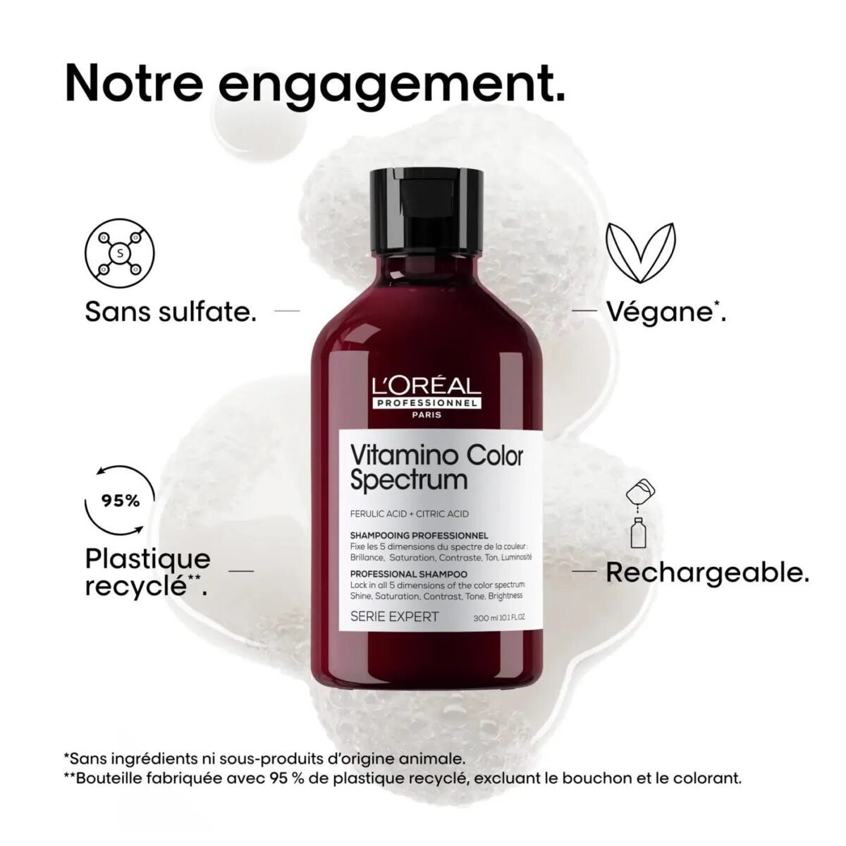 L'Oréal Professionnel VITAMINO COLOR SPECTRUM SHAMPOOING PROFESSIONNEL 300ML – Image 6