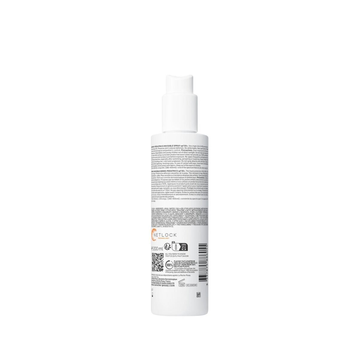 La roche posay anthelios uv mune 400 dermo-pediatrics spray invisible SPF50 200ML – Image 2