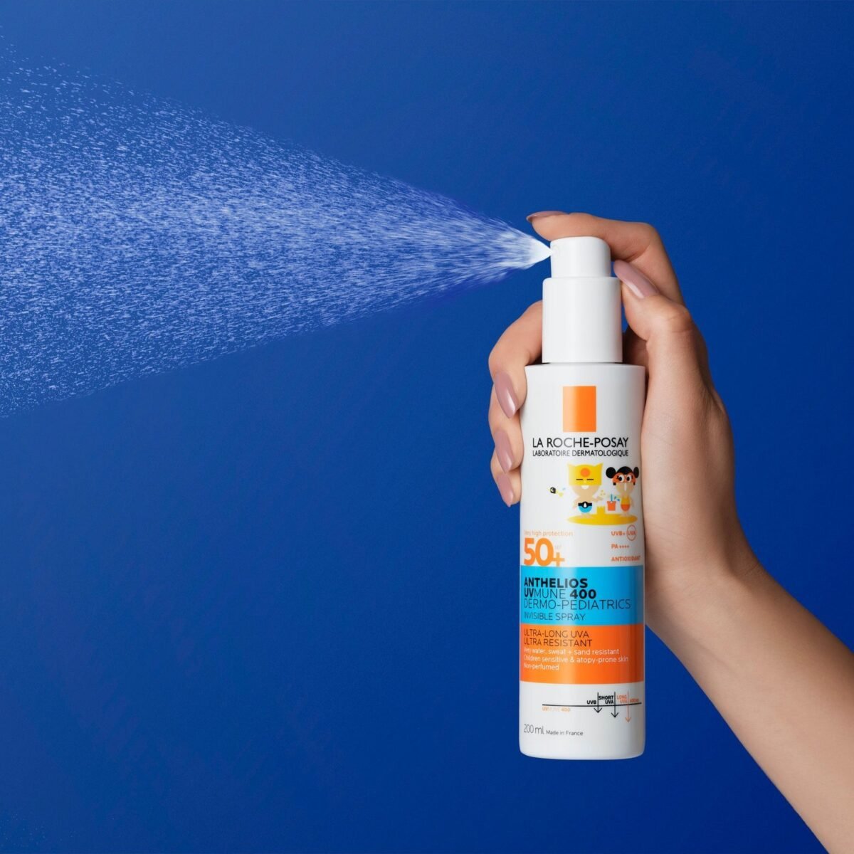 La roche posay anthelios uv mune 400 dermo-pediatrics spray invisible SPF50 200ML – Image 4