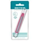 BETER COUPE CUTICULES A TRIPLE USAGE AVEC REPOUSSOIR ET LIME 24018