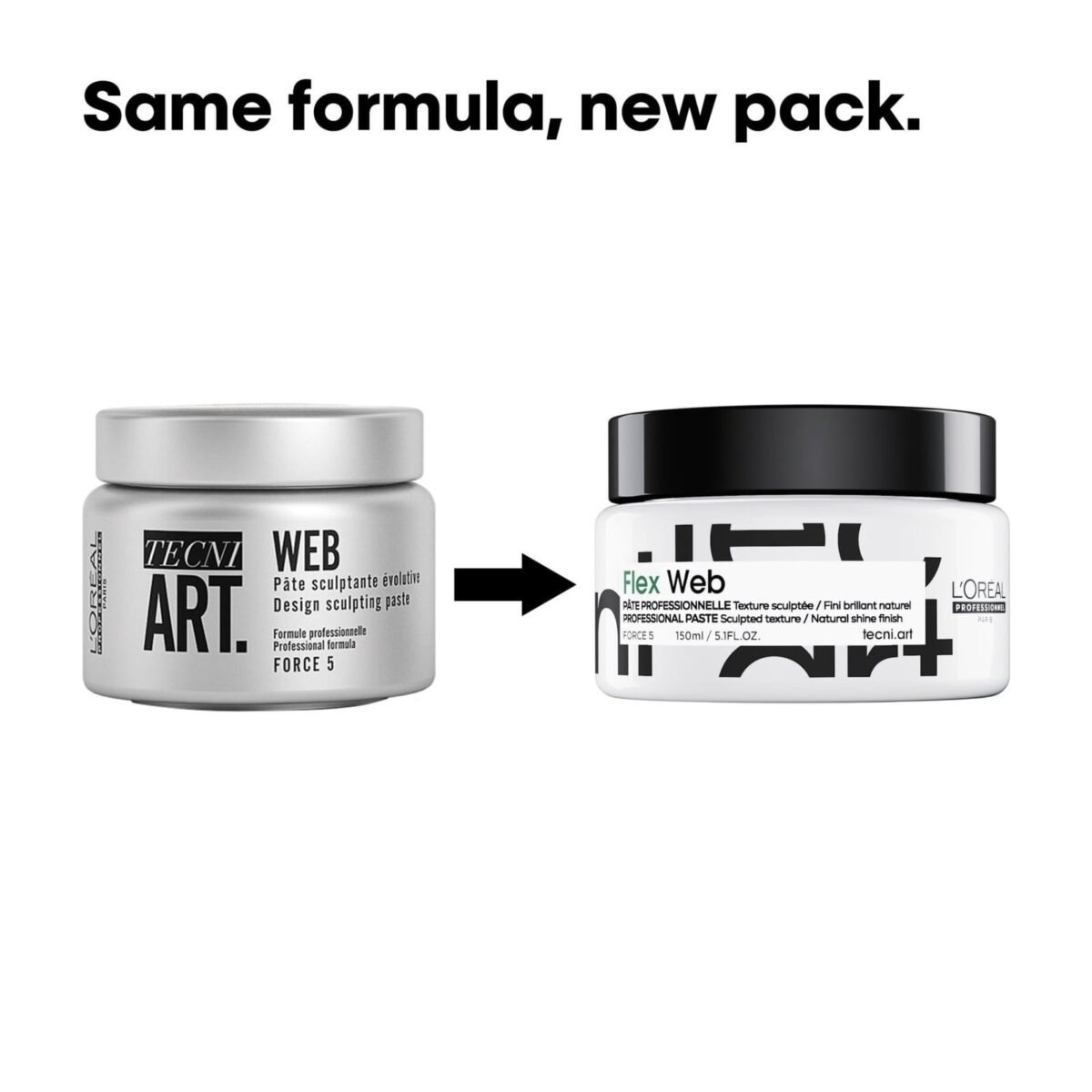 L'ORÉAL PROFESSIONNEL TECNI ART FLEX WEB HAIR WAX PASTE 150ML – Image 3