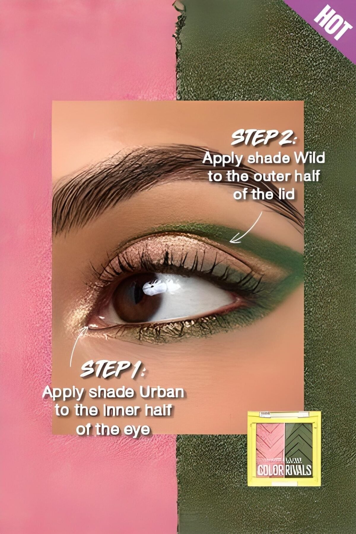 Maybelline Color Rivals Urban X Wild Duo de palettes d'ombres à paupières – Image 3