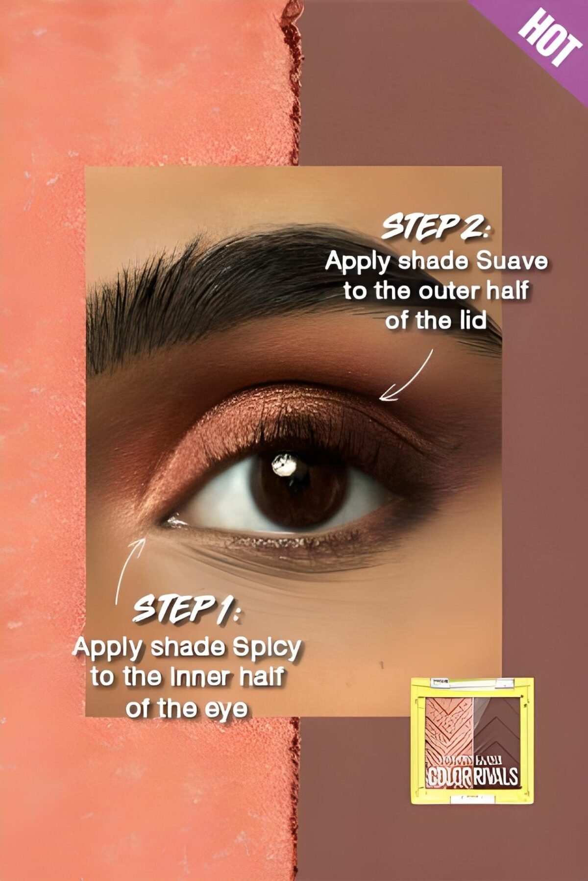 Maybelline Color Rivals Spicy X Suave Duo de palettes d'ombres à paupières – Image 3