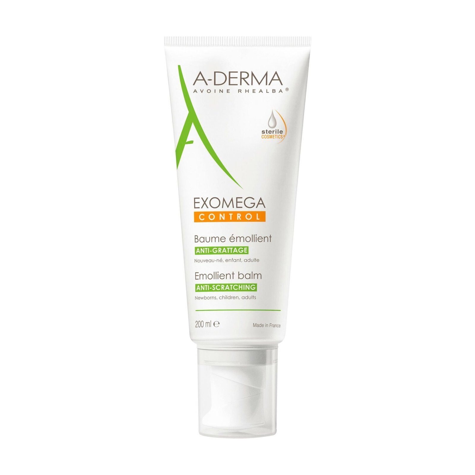 3282770074697-A-DERMAE28094EXOMEGACONTROLBAUMEC389MOLLIENTANTI-GRATTAGECOSMC389TIQUESTC389RILE-0126672001680953304.jpg A-DERMA — EXOMEGA CONTROL BAUME ÉMOLLIENT ANTI-GRATTAGE COSMÉTIQUE STÉRILE 200 ml – Image 1