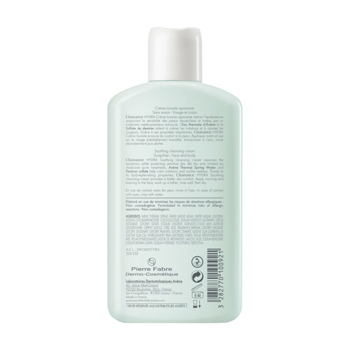 Eau Thermale Avène – Cleanance HYDRA Crème lavante apaisante 200 ml – Image 2