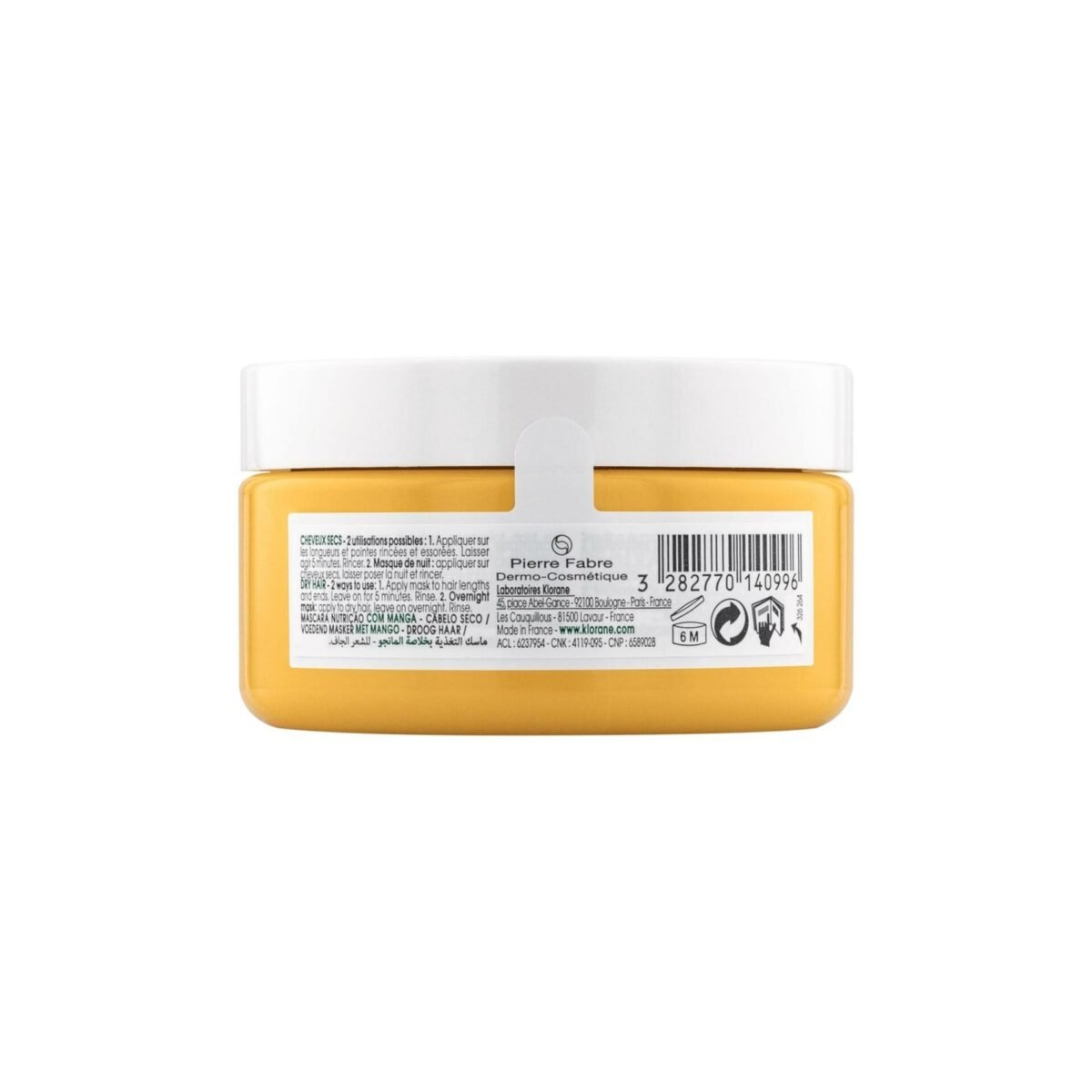 Klorane – Masque nutrition à la Mangue – Cheveux secs 150 ml – Image 4