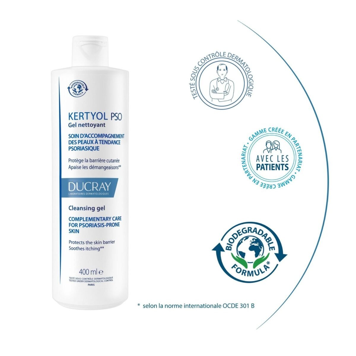 Ducray — Gel Nettoyant Surgras — Gel surgras — Kertyol PSO 400 ml – Image 2