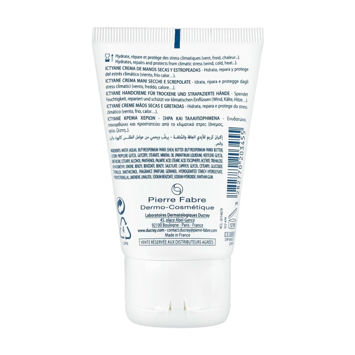 Ducray Crème Mains Crème mains sèches Ictyane 50 ml – Image 3