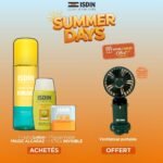 ISDIN Hydro Lotion + Fusion Water Alcaraz + Stick Invisible = Ventilateur Portable Offert