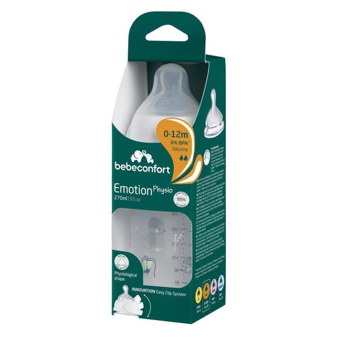 BB-Conf-Bib-Emotion-physio-PP-0-12m-270ml-Blanc-urban-garden.jpg Bebe Confort Biberon Emotion physio PP 0-12m 270ml Blanc urban garden – Image 1