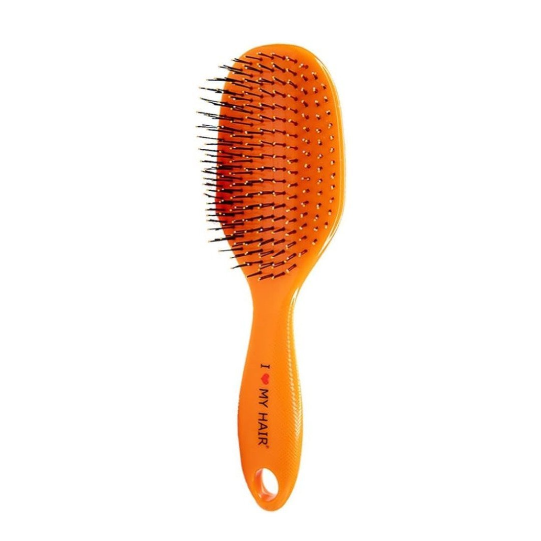 Brosse-a-cheveux-spider-classic-L-orange.jpg Spider brosse a chvx classic demelant Taille L Orange Ref 0409-1502-09 – Image 1