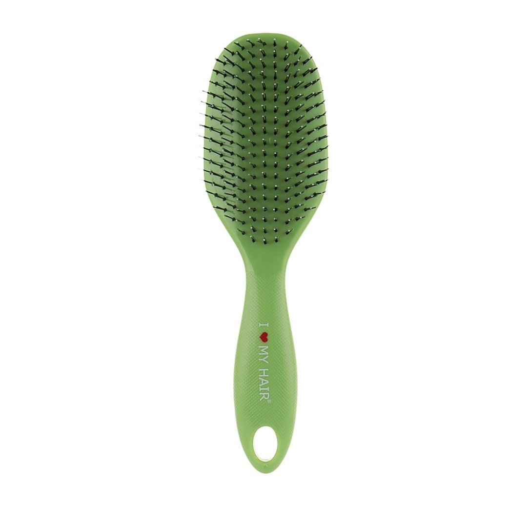 Brosse-a-cheveux-spider-classic-L-vert.jpg Spider brosse a chvx classic demelant Taille L vert Ref 0409-1502-10 – Image 1
