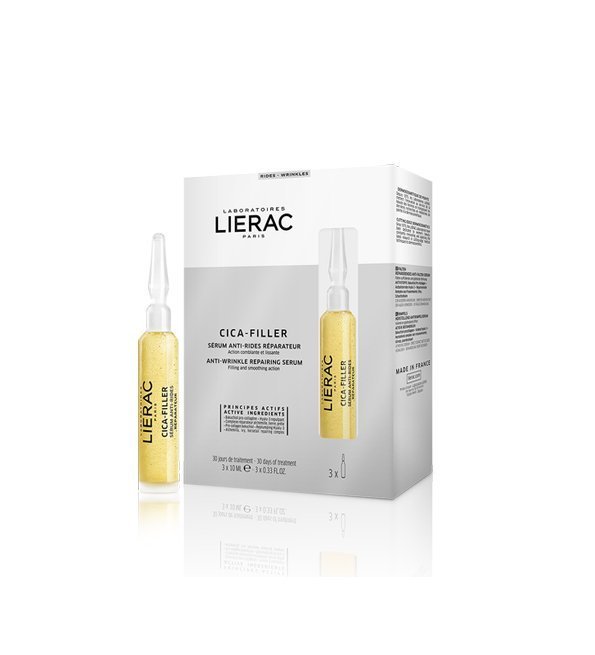 CICA-FILLER-SERUM-ANTI-RIDES-REPARATEUR-1.jpg LIERAC CICA-FILLER SÉRUM ANTI-RIDES RÉPARATEUR 3 Ampoules*10ml – Image 1