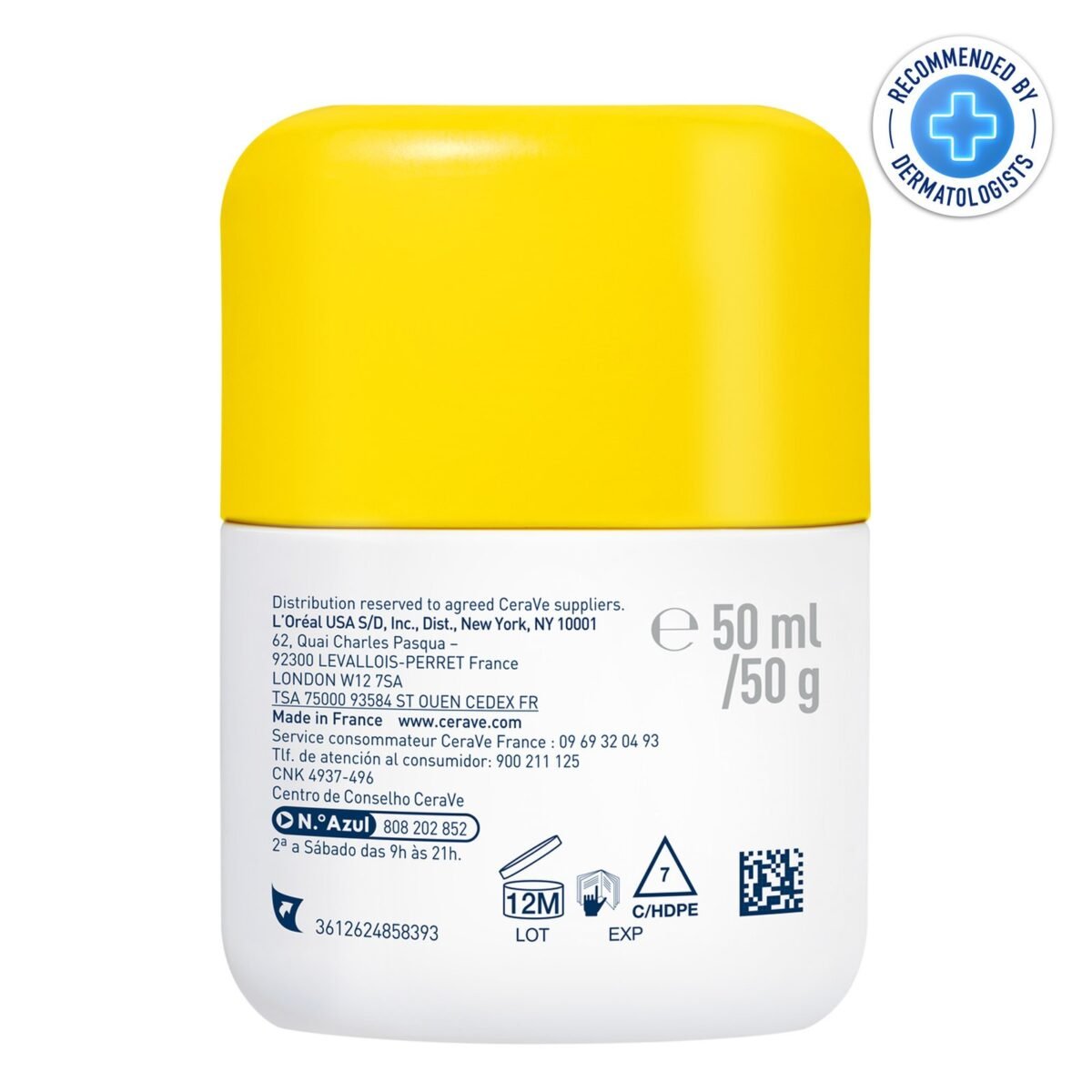 CeraVe Fluide Invisible Toucher Sec SPF50+ | Peau Normale à grasses | Tendance acnéique | 50ml – Image 7
