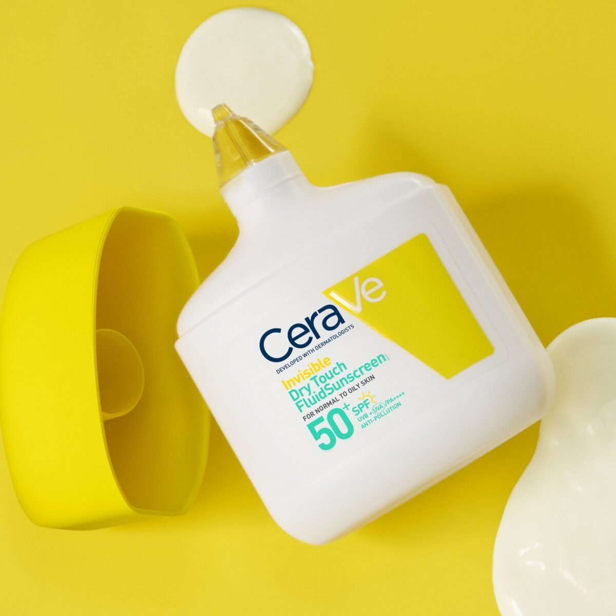 CeraVe Fluide Invisible Toucher Sec SPF50+ | Peau Normale à grasses | Tendance acnéique | 50ml – Image 8
