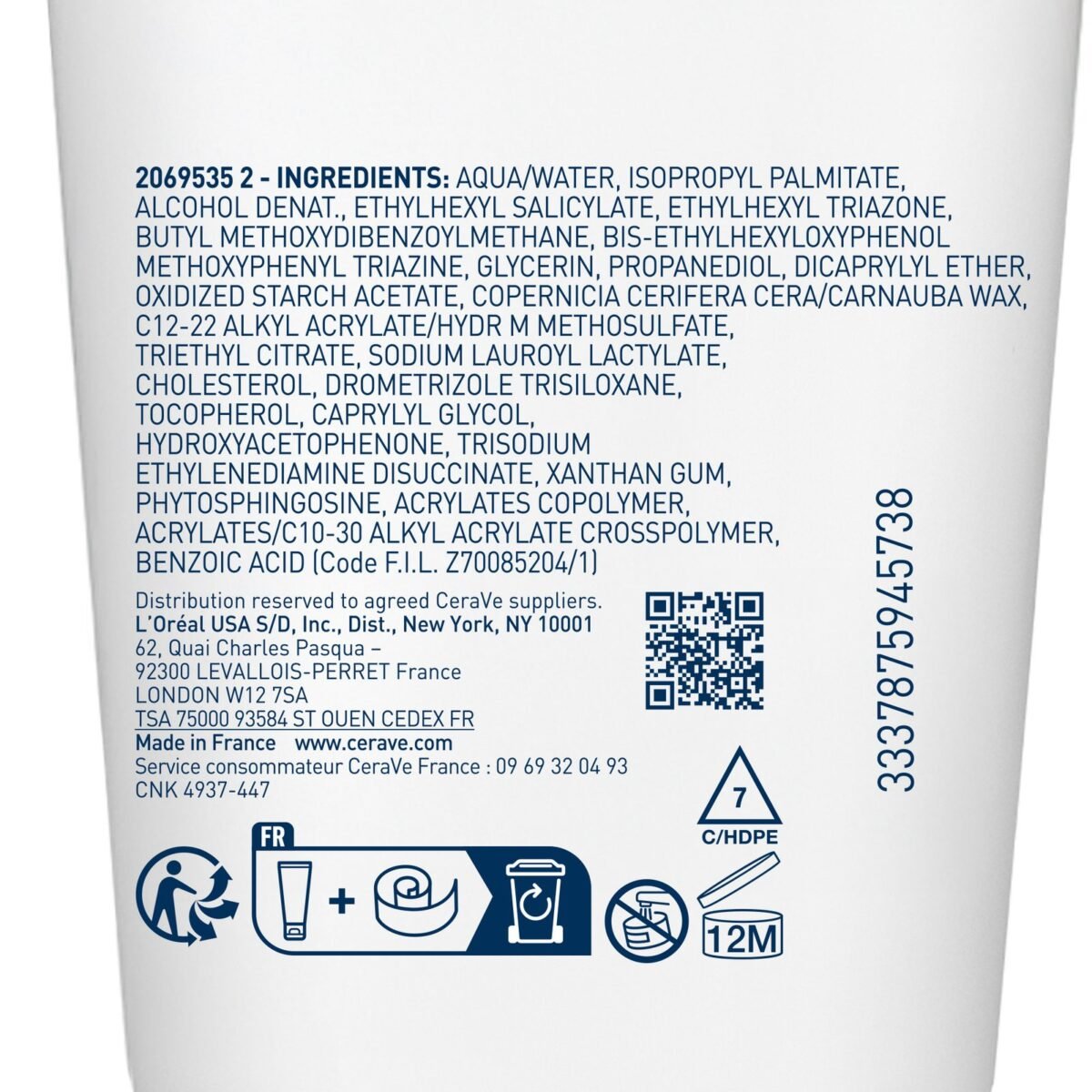 CeraVe Lait Solaire Invisible Hydratant SPF50+ | Peau Normale à Sèche |Peau sensible | 75ml – Image 6