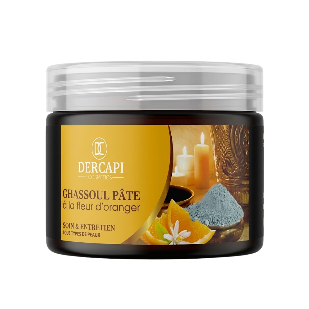 Dercapi-Ghassoul-Pate-A-La-Fleur-DOranger-200ml.png Dercapi Ghassoul Pate A La Fleur D’Oranger 200ml – Image 1