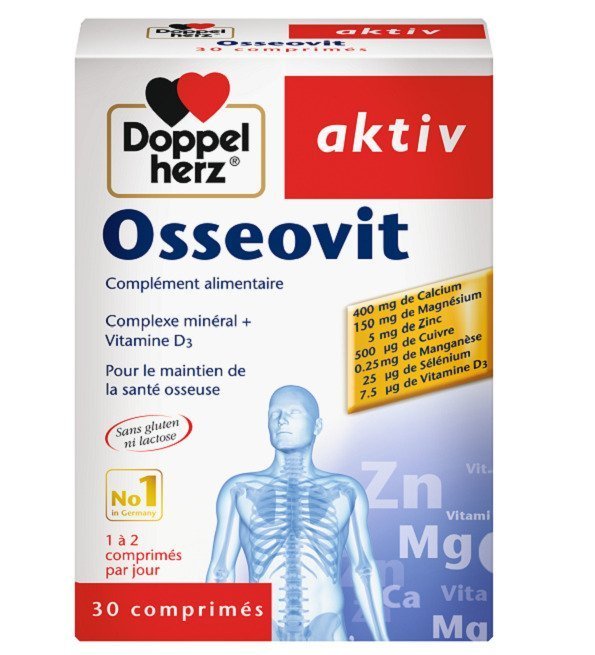 Doppel-herz-Aktiv-Ossevit.jpg Doppel Herz Aktiv Osseovit 30 Comprimes – Image 1