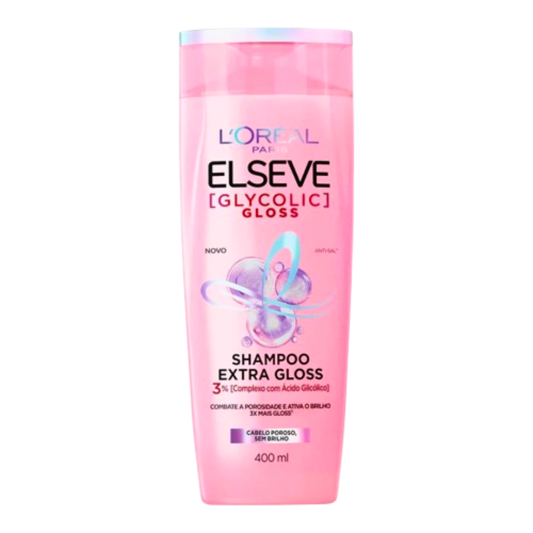 Elseve-Glycolic-Gloss-Shamp-400ml.png L’Oreal Paris Elseve Glycolic Gloss Shampoing 400ml – Image 1