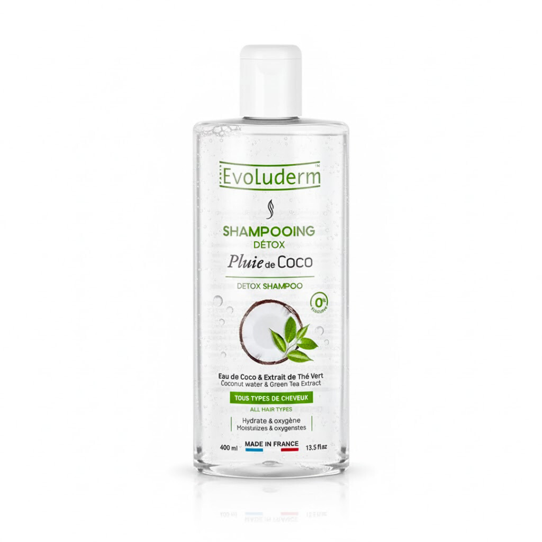 Evoluderm-Shampo-Pluie-de-Coco-400ml.png Evoluderm Shampoing Pluie De Coco 400ml – Image 1