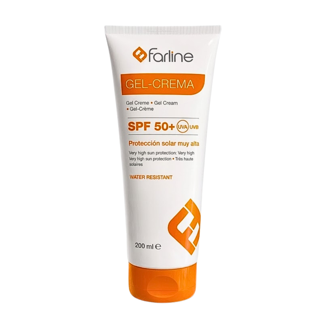 Farline-Ecran-solaire-Pediatrique-Gel-Creme-spf50-200ml.png Farline Ecran Solaire Pediatrique Gel Creme Spf50+ 200ml – Image 1