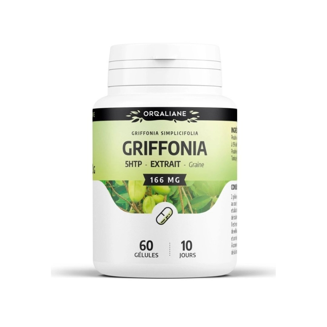 GPH-Griffonia-5-HTP-60gelules-1.jpg GPH Orgaliane Griffonia 5-HTP 60 Gelules – Image 1