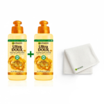 Garnier Ultra Doux Serum Hair Honey 2x115ml + Serviette Pack