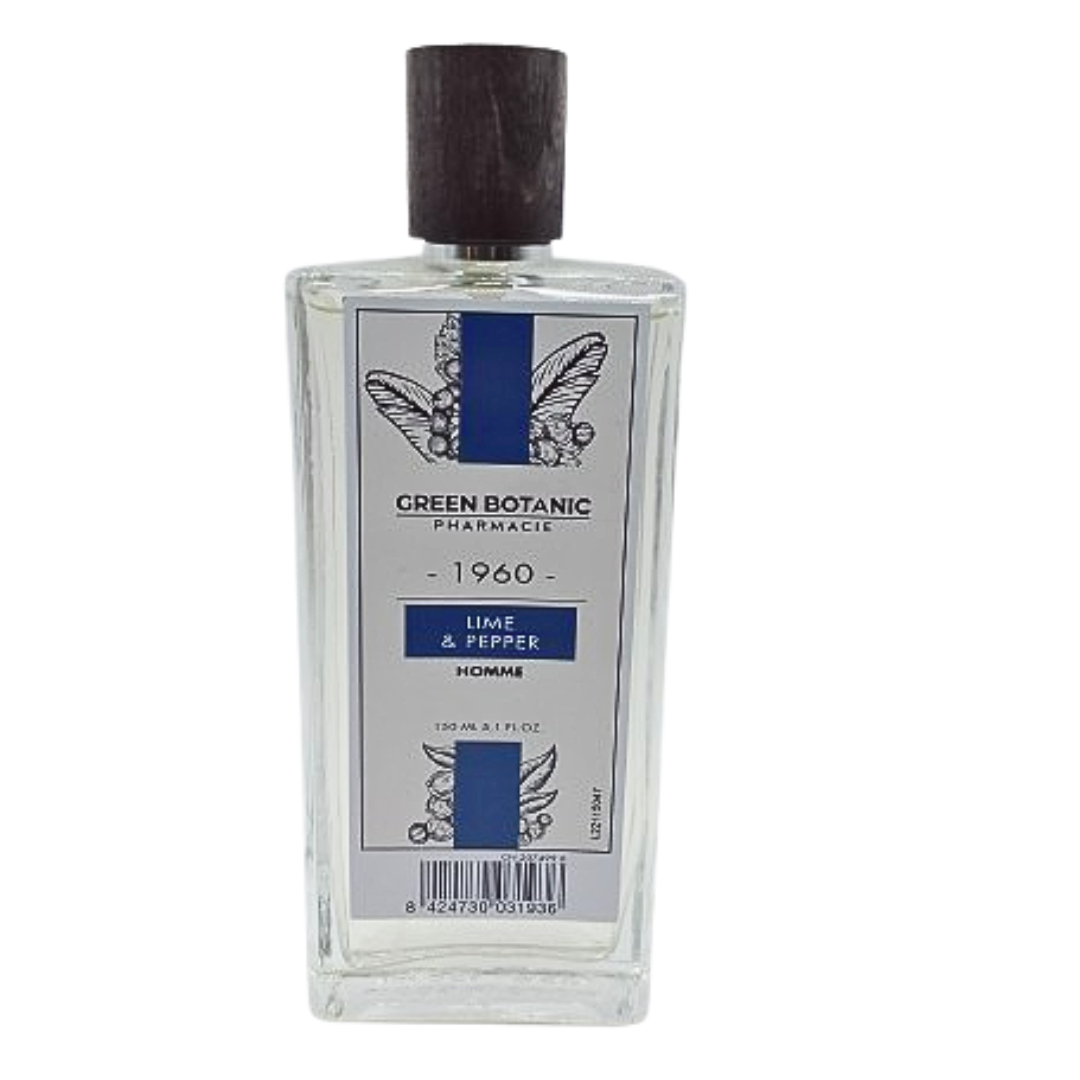 Green-botanic-Eau-de-toillette-H-Lime-pepper-150ml.png Green Botanic Eau De Toillette Homme Lime & Pepper 150ml – Image 1