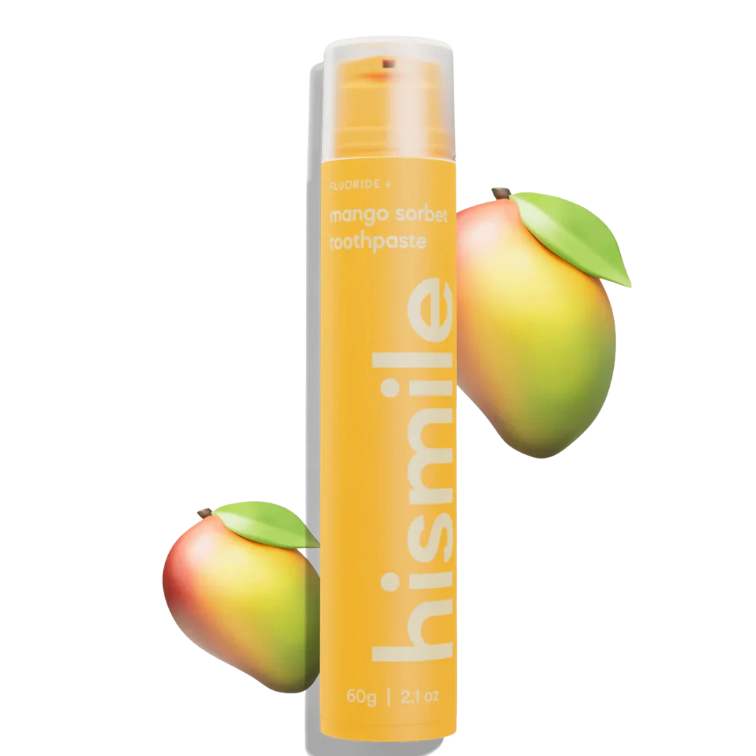 Hismile-Mango-Whip-Toothpaste.png Hismile Mango Whip Toothpaste 60G – Image 1