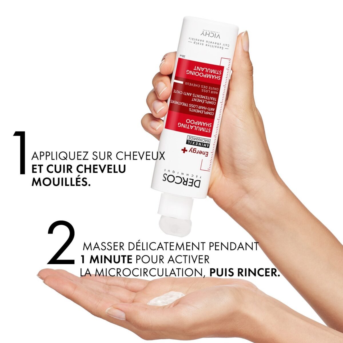 Vichy Dercos Technique ENERGY+ Shampooing Stimulant Anti-Chute | 200ml = 1 Shampooing miniature Offert – Image 6