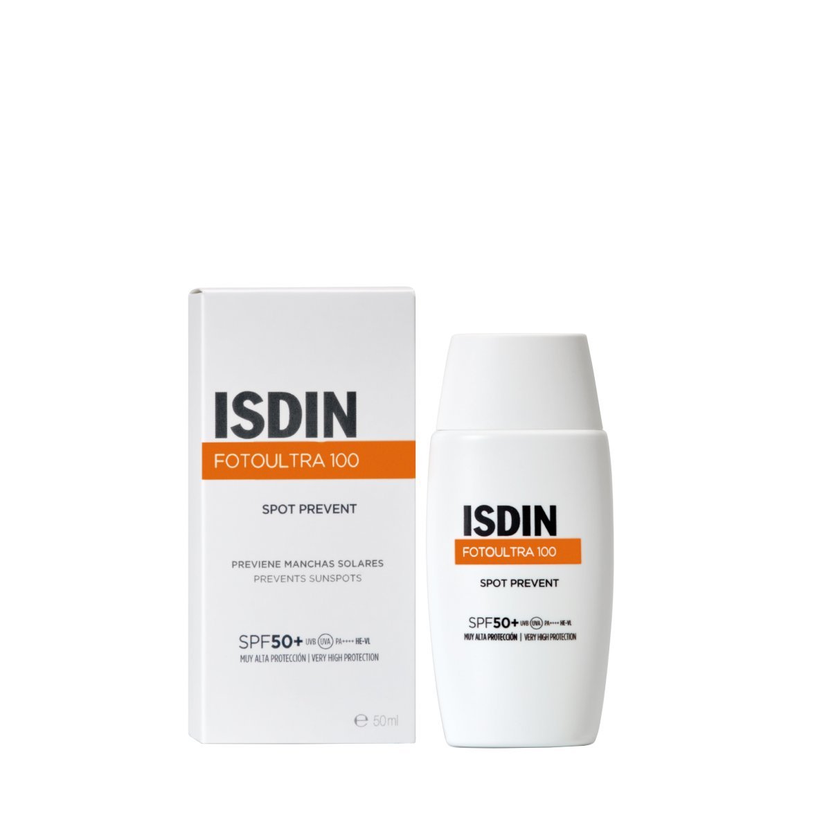 ISDIN-FotoUltra-100-Spot-Prevent-Spf5050ml.jpg ISDIN FotoUltra 100 Spot Prevent Spf50+50ml – Image 1