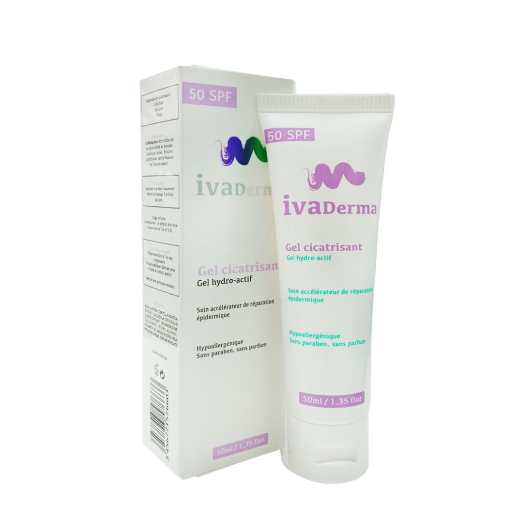 Ivaderma-Gel-cicatrisant-50ml.png Ivaderma Gel Cicatrisant 50ml – Image 1