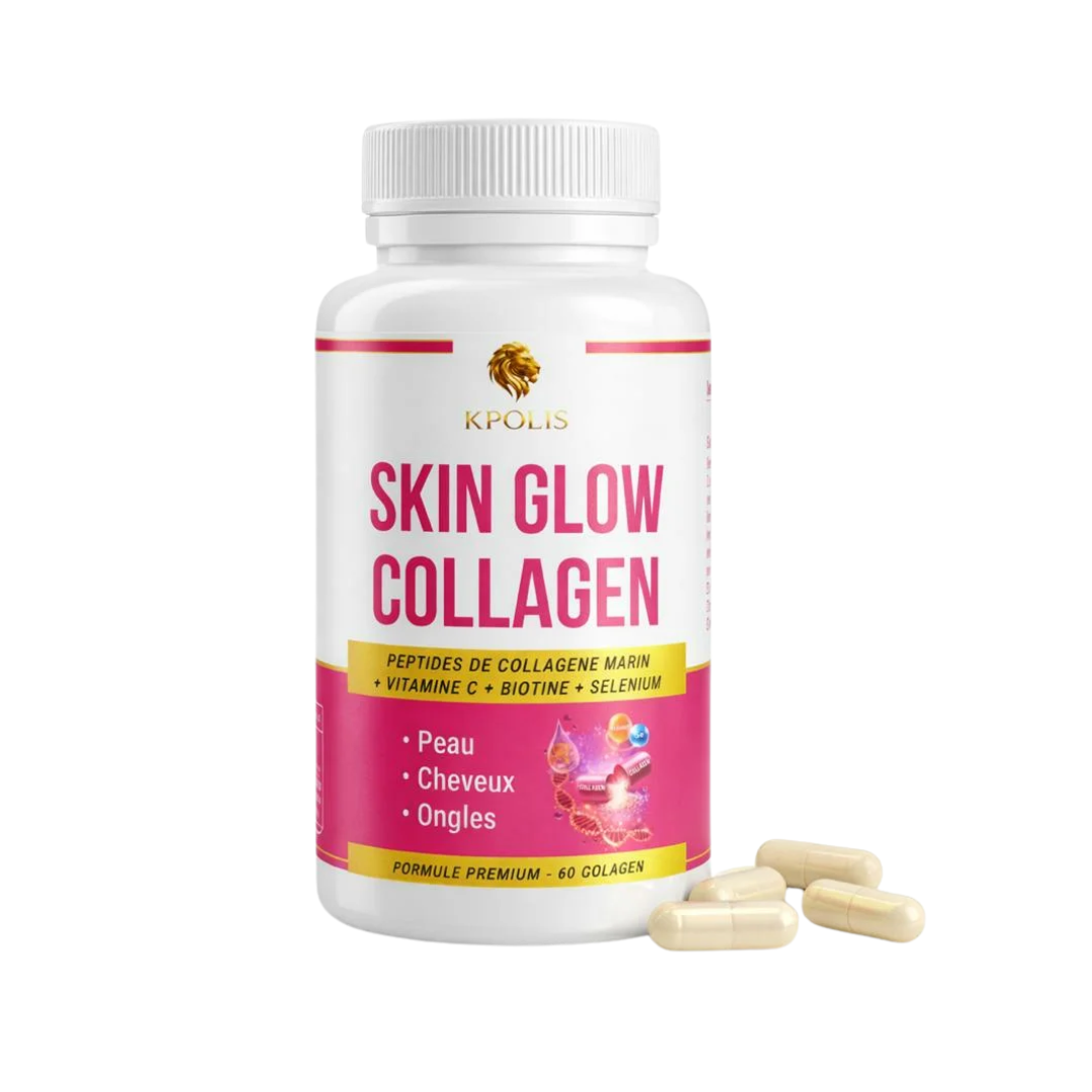 Kpolis-Skin-Glow-Collagen-60gelules.png Kpolis Skin Glow Collagen 60 Gelules – Image 1