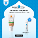 La Roche-Posay Anthelios XL Crème Solaire Matifiante Teintée SPF50+ = Eau Thermale 50ml Offerte