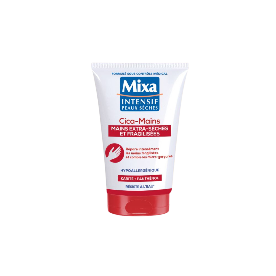 MIXA-Cica-Mains-50ml.png MIXA Crème Mains Réparatrice Cica-Mains 50ml – Image 1