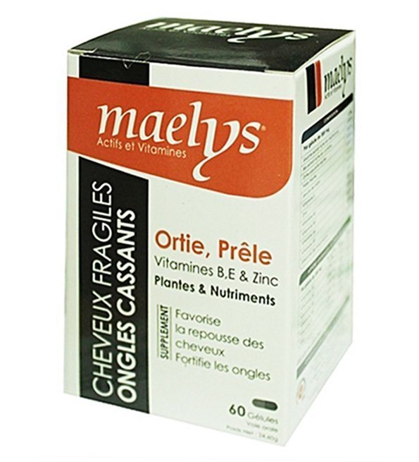 Maelys-Ortie-prele-60-gelules-1.jpg Maelys Ortie Prêle Vitamines B E et Zinc – 60 Gélules – Image 1