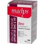 Maelys Zinc et Vitamines B – 60 Gélules