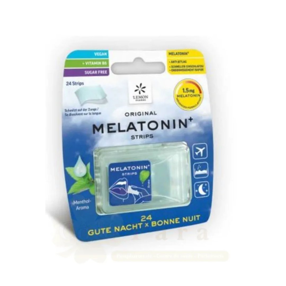 Melatonin-strips-24-unites-1.jpg Lemon Pharma Melatonin+ Strips 24 Unites – Image 1
