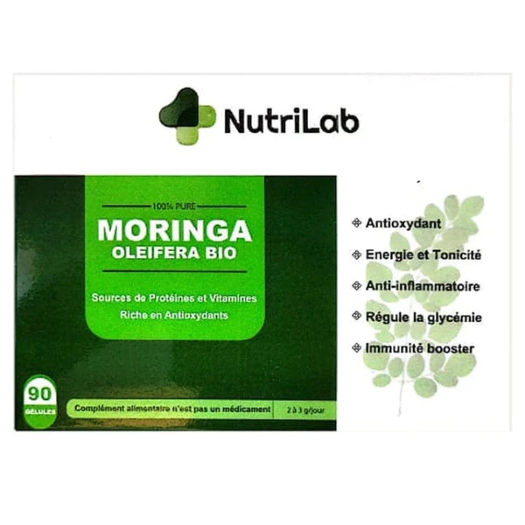 Nutrilab-Moringa-oleifera-bio-500mg-90-gelules.jpg Nutrilab Moringa Oleifera Bio 500mg 90 Gelules – Image 1