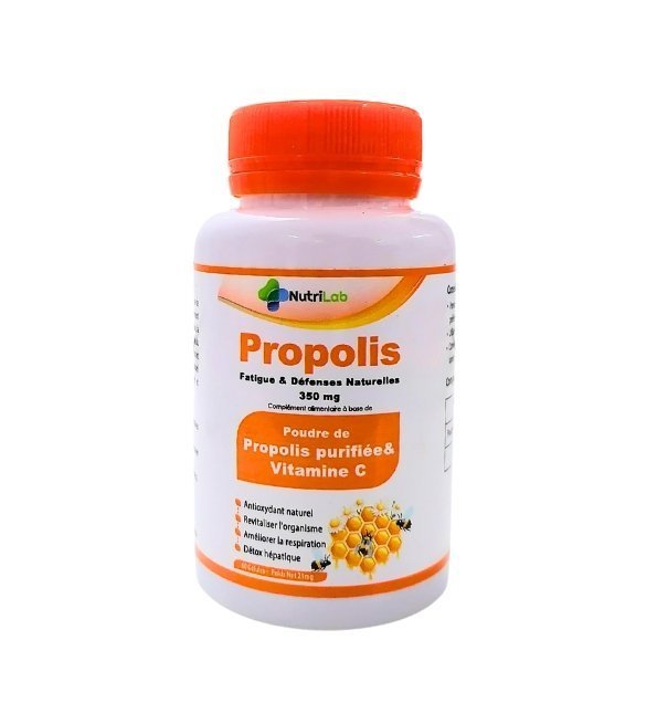 Nutrilab-Propolis-Vitamine-C-60-gelules-1.jpg Nutrilab Propolis + Vitamine C 60 Gelules – Image 1