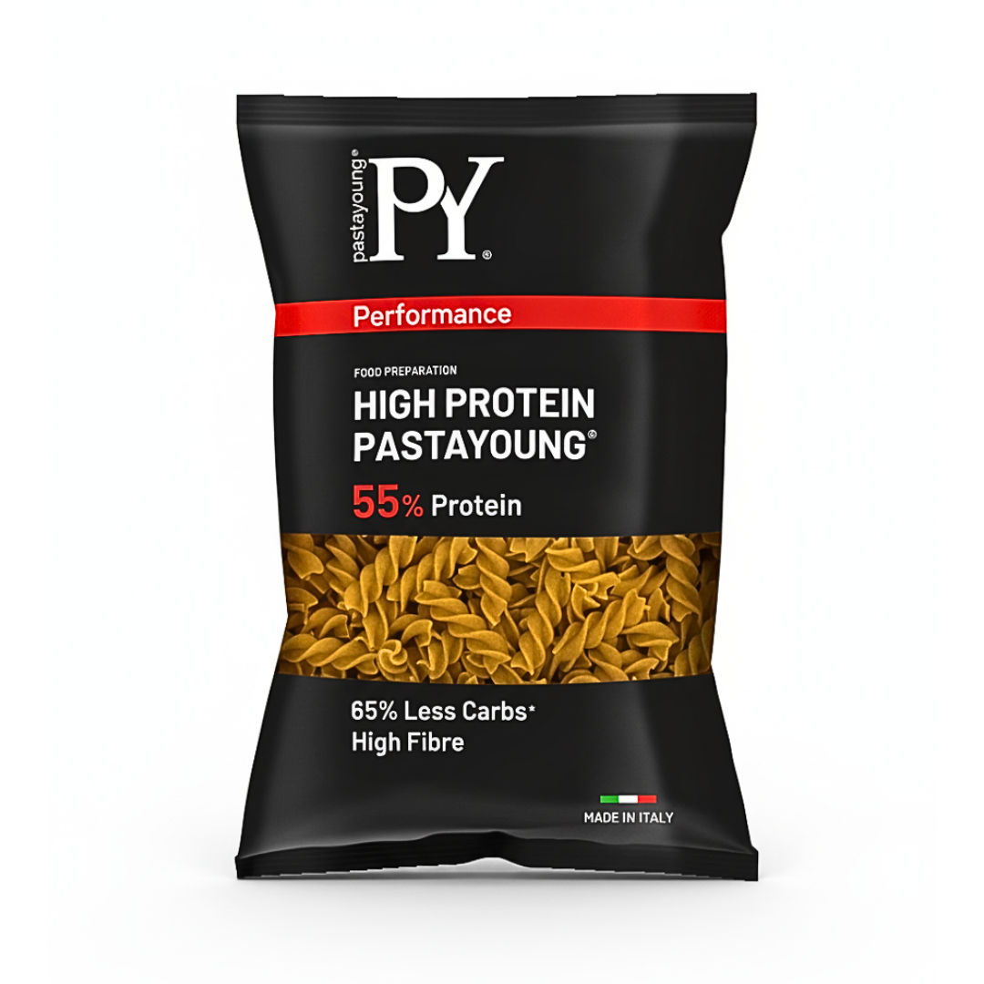 PY-Fusilli-Protein-55-250g.png Pasta young Fusilli Protein 55% 250g – Image 1
