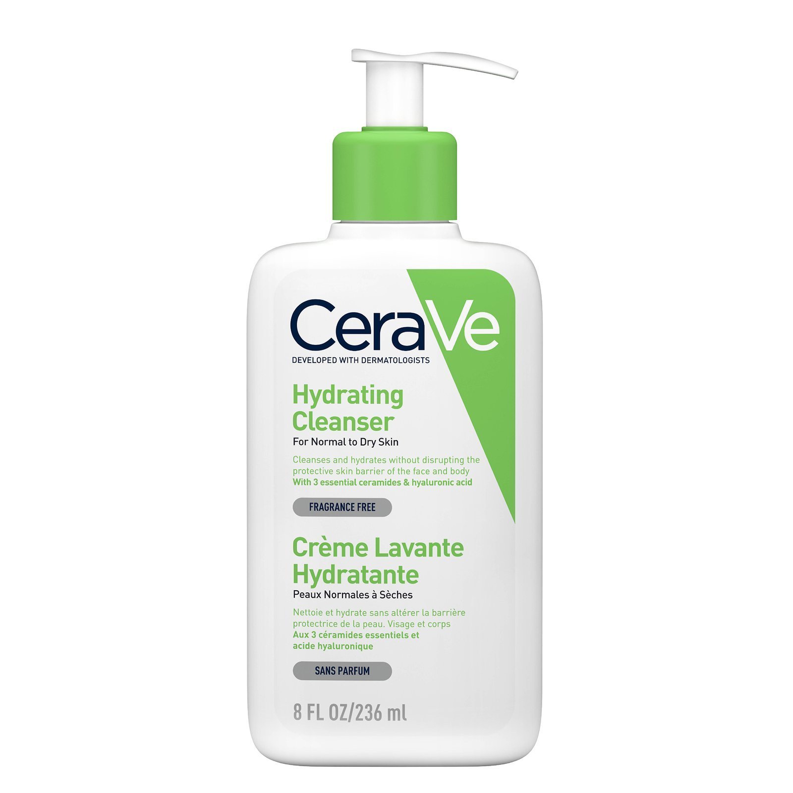 PackshotFront.jpg CeraVe Crème Lavante Hydratante Peau Normale à Sèche | 236ml Bis – Image 1