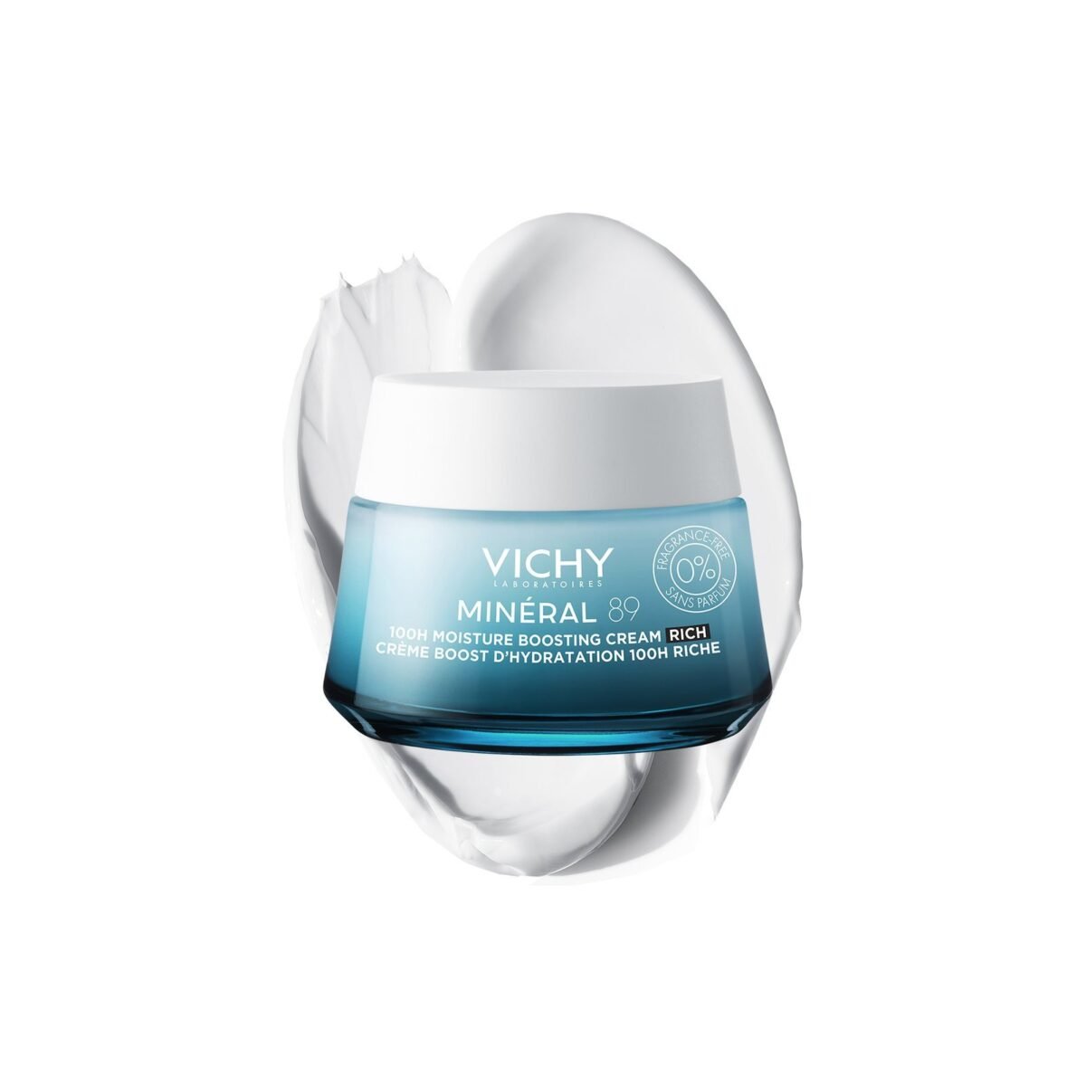 VICHY MINÉRAL 89 CRÈME RICHE BOOST D’HYDRATATION 100H SANS PARFUM – Image 4