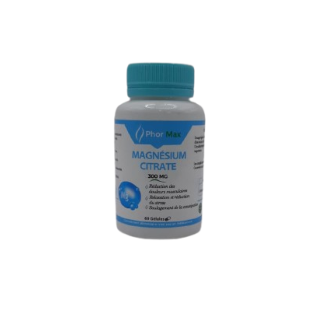 Phormax-Magnesium-Citrate-60-Gelules.png Phormax Magnesium Citrate 60 Gelules – Image 1