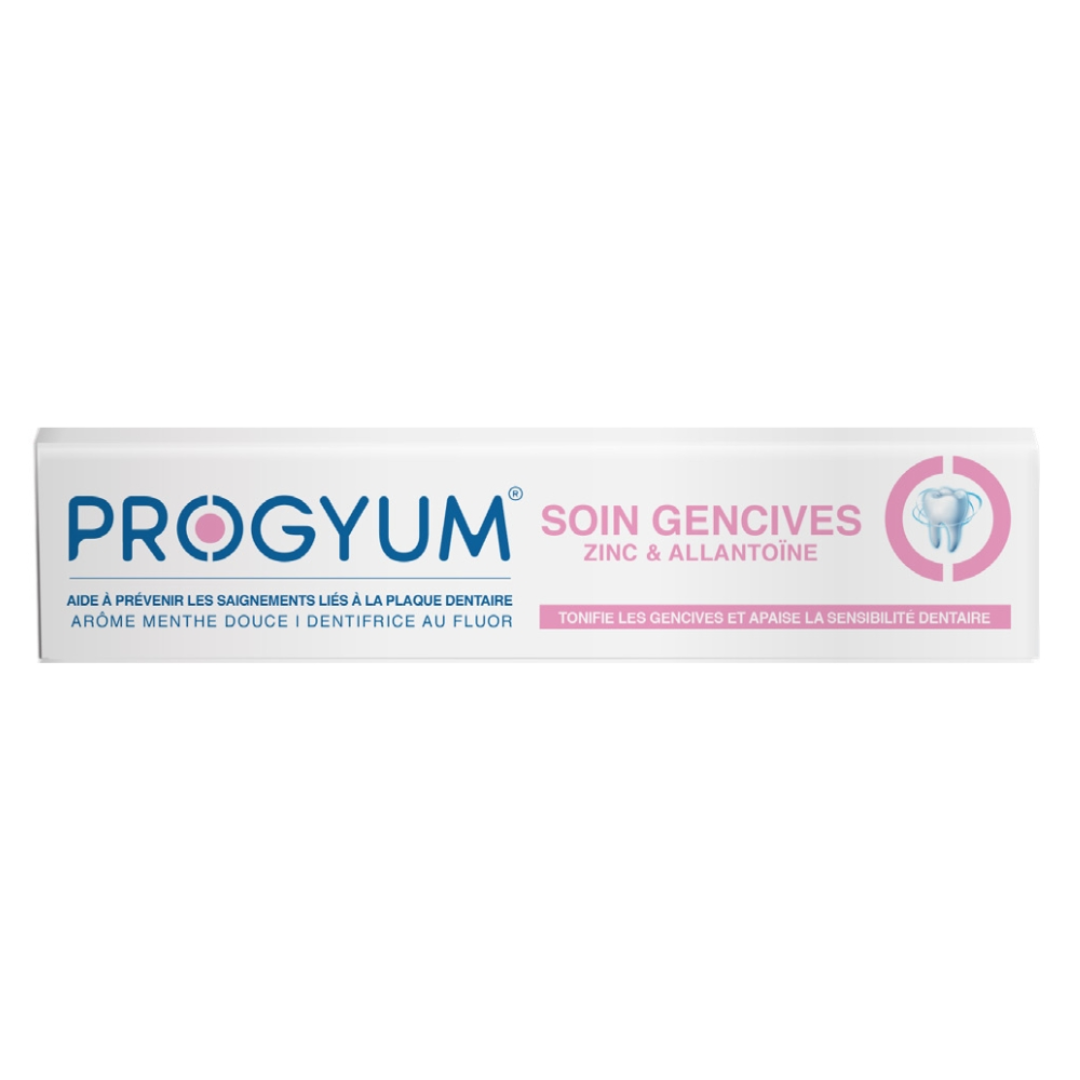 Progyum-dent-soin-gencives-75ml-1-1.png Progyum Dentifrice Soin Gencives Zinc & Allantoine – 75ml – Image 1