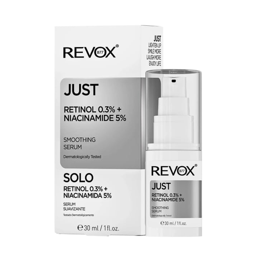 Revox-B77-Just-Retinol-0.3Niacinamide-5-30ml.png Revox B77 Just Retinol 0.3%+Niacinamide 5% 30ml – Image 1